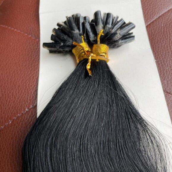U Tip Hair Extensions (Black) - Picture 3 of 4